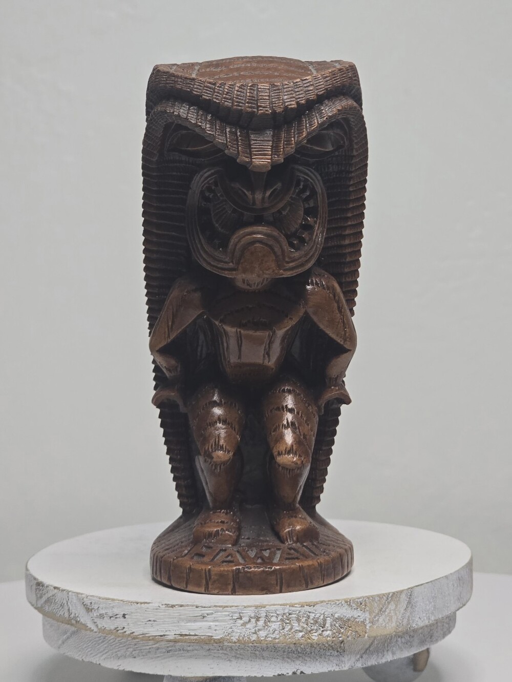Coco Joe’s Ku God of Strength Happa Wood Lucky Tiki God Figure Decor Hawaii
